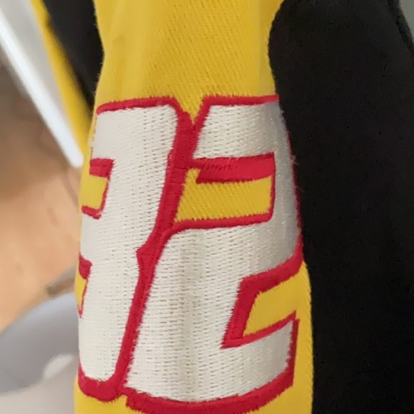 Kappa Varsity Bomber Jacket Black and Yellow - Picture 7 of 7